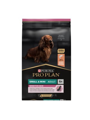 Purina Pro Plan Dog Adult Small & Mini Sensitive Skin 7 кг сухой корм для собак мелких пород с лососем