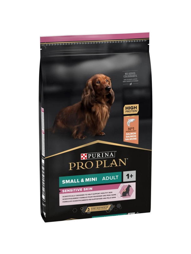 Purina Pro Plan Dog Adult Small & Mini Sensitive Skin 7 кг сухой корм для собак мелких пород с лососем