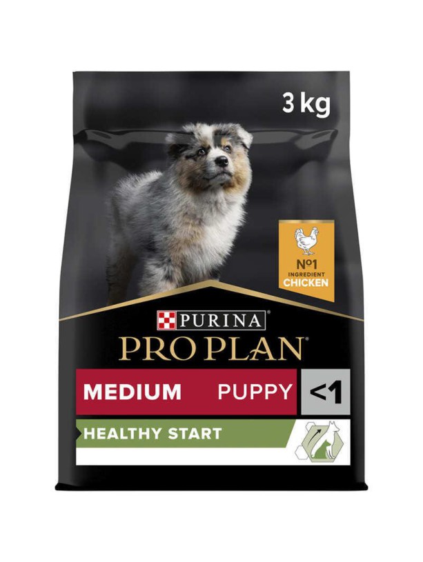Purina Pro Plan Puppy Medium Healthy Start 3 кг сухий корм для цуценят середніх порід з куркою