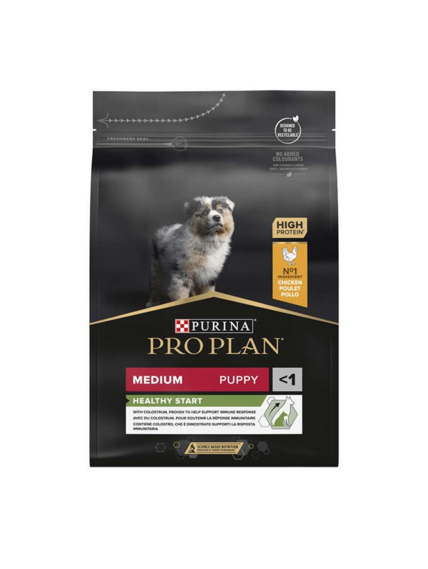 Purina Pro Plan Puppy Medium Healthy Start 3 кг сухий корм для цуценят середніх порід з куркою