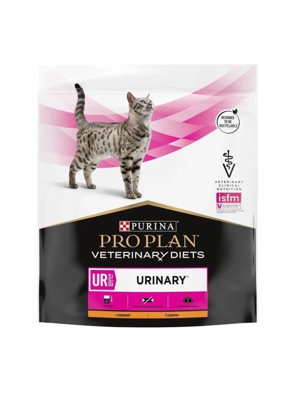 Purina Veterinary Diets UR Urinary Feline 350 г сухой корм для кошек при мочекаменной болезни