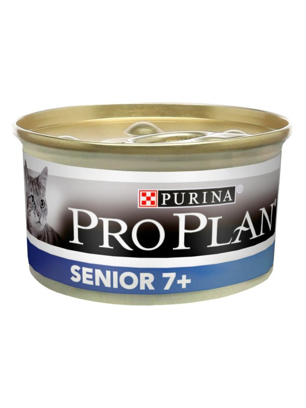Purina Pro Plan Senior 7+ Longevis мусс с тунцом для пожилых кошек 24*85 г