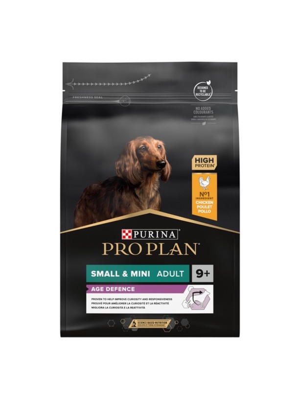 Purina Pro Plan Dog Adult 9+ Small & Mini Age Defence для собак малых пород с курицей 3 кг
