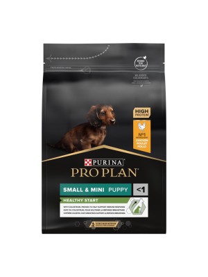 Purina Pro Plan Puppy Small & Mini Healthy Start 3 кг сухой корм для щенков мелких пород с курицей