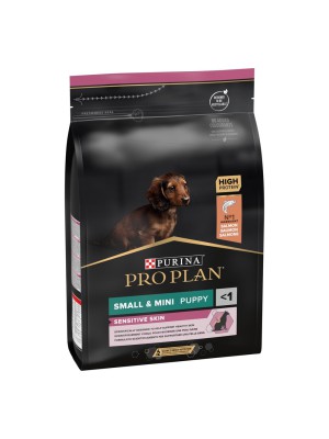 Purina Pro Plan Puppy Small & Mini Sensitive Skin Salmon 3кг сухой корм для щенков мелких пород с лососем