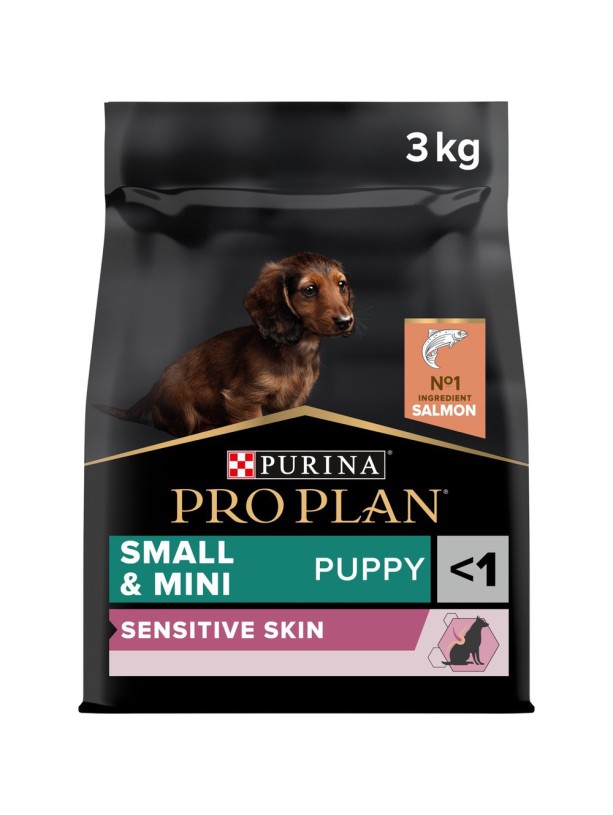 Purina Pro Plan Puppy Small & Mini Sensitive Skin Salmon 3кг сухой корм для щенков мелких пород с лососем