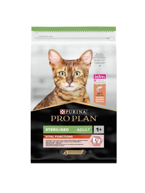 Purina Pro Plan Cat Sterilised Vital Functions Salmon 400 г сухий корм для стерилізованих котів з лососем