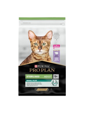 Purina Pro Plan Cat Adult Sterilised Renal Plus Turkey 400 г сухой корм для стерилизованных кошек с индейкой