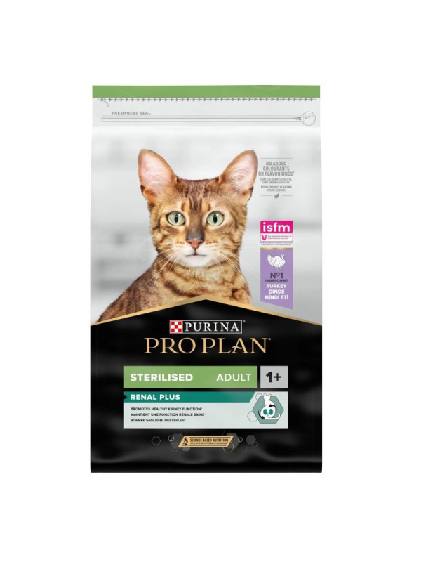 Purina Pro Plan Cat Adult Sterilised Renal Plus Turkey 400 г сухий корм для стерилізованих котів з індичкою