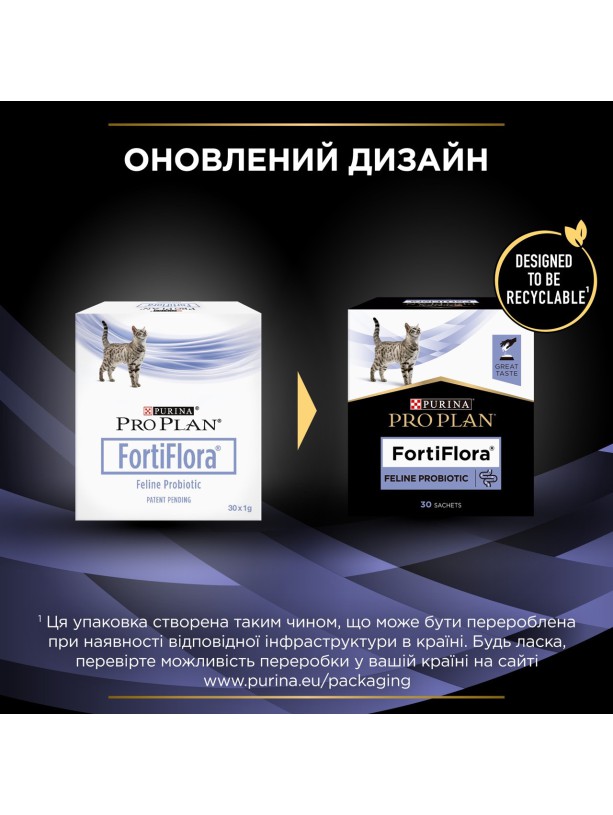 Purina Veterinary Diets Cat FortiFlora Feline 30х1 г для кошек и котят