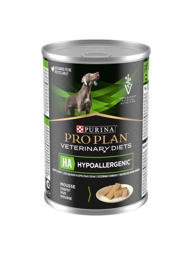 Purina Veterinary Diets HA Hypoallergenic Canine 12х400 г влажный корм для собак при пищевой аллергии