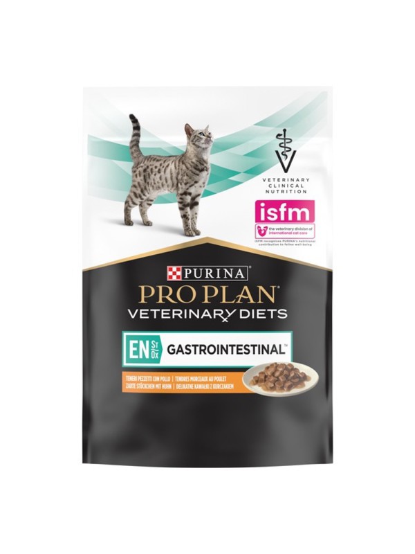 Purina Veterinary Diets EN Gastrointestinal Chicken Feline 80 г вологий корм для котів у підливі з куркою