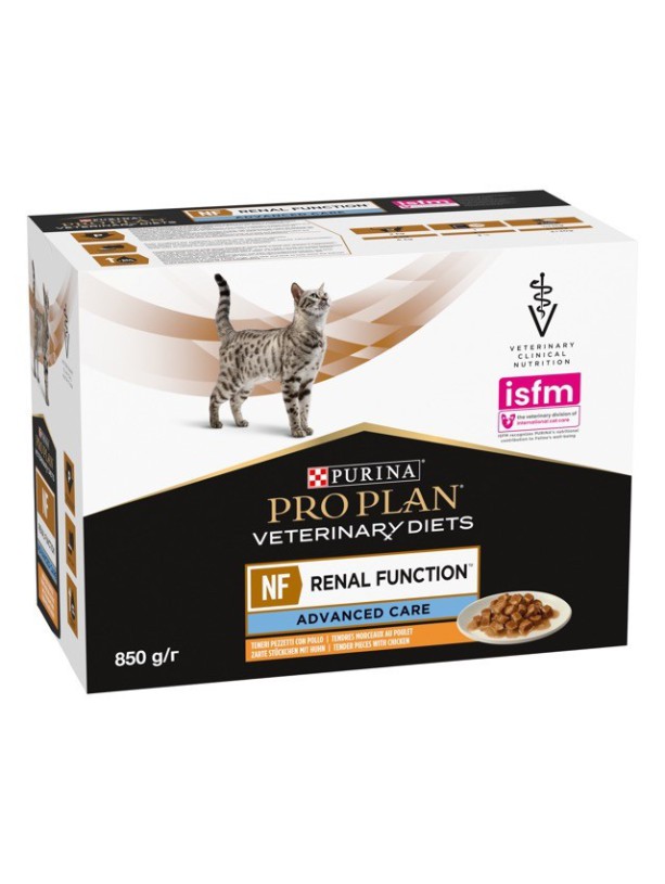 Purina Veterinary Diets NF Renal Function Feline 10х80 г с курицей для кошек при почечной недостаточности