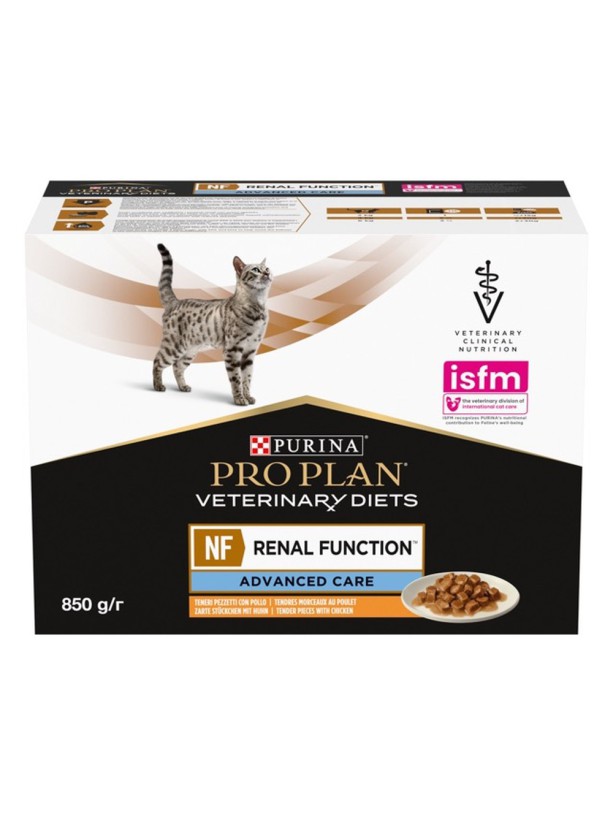 Purina Veterinary Diets NF Renal Function Feline 10х80 г с курицей для кошек при почечной недостаточности