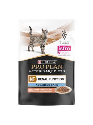 Purina Veterinary Diets NF Renal Function Feline 10х80 г влажный корм с лососем для кошек при почечной недостаточности