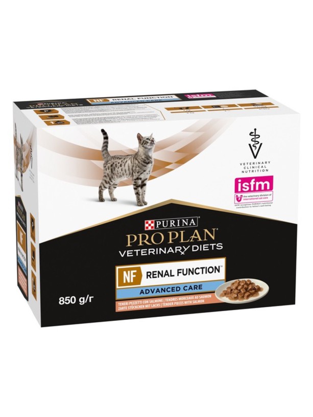 Purina Veterinary Diets NF Renal Function Feline 10х80 г вологий корм з лососем для котів при нирковій недостатності