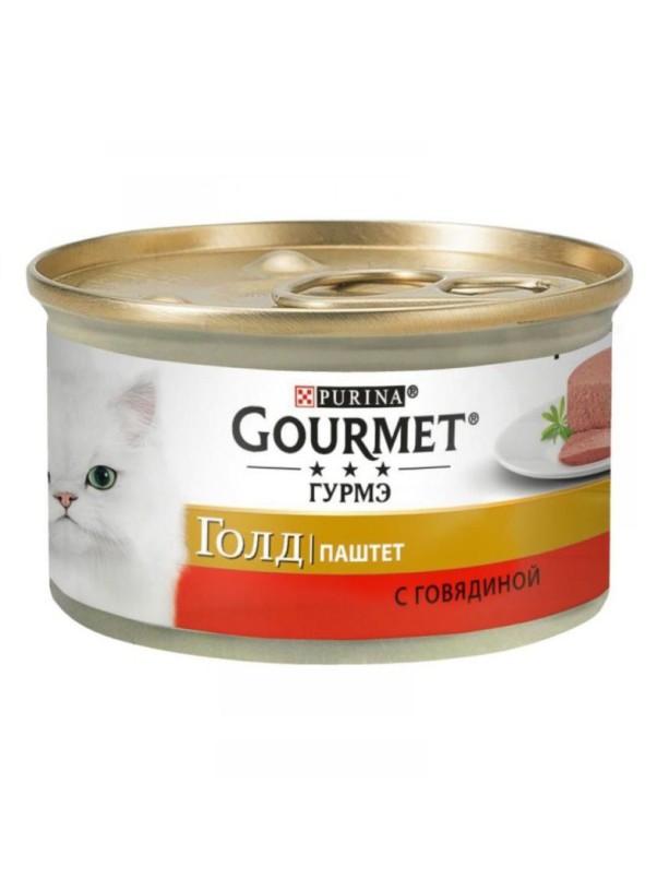Gourmet Gold для котів паштет з яловичиною 24x85 г