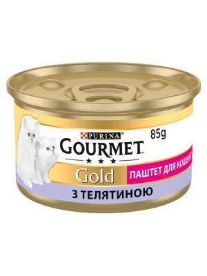 Gourmet Gold 24x85 г влажный корм для котят паштет с телятиной