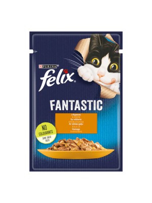 Felix Fantastic Chicken 26*85 г влажный корм для кошек кусочки в желе с курицей