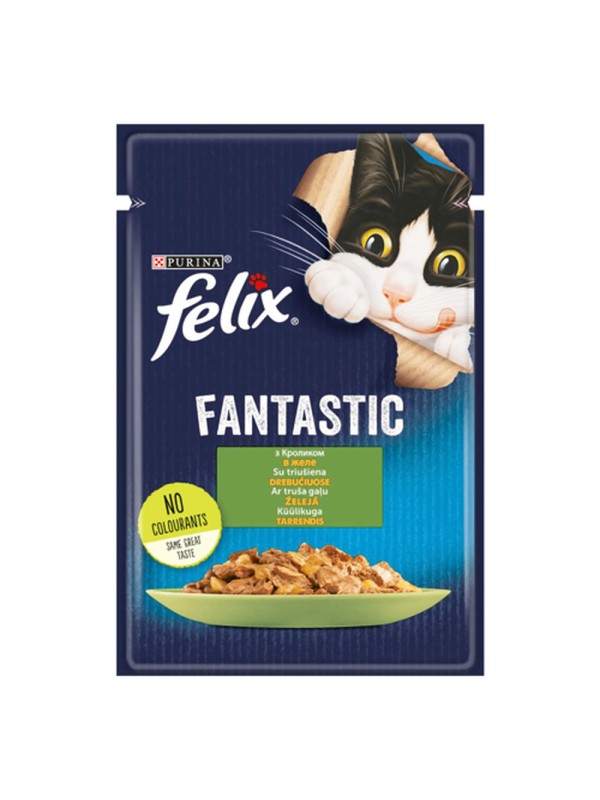 Felix Fantastic Rabbit 26*85 г влажный корм для кошек с кроликом в желе