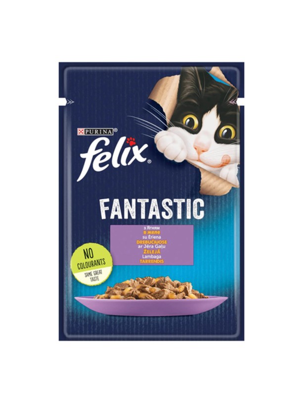 Felix Fantastic Lamb 26*85 г влажный корм для кошек с ягненком