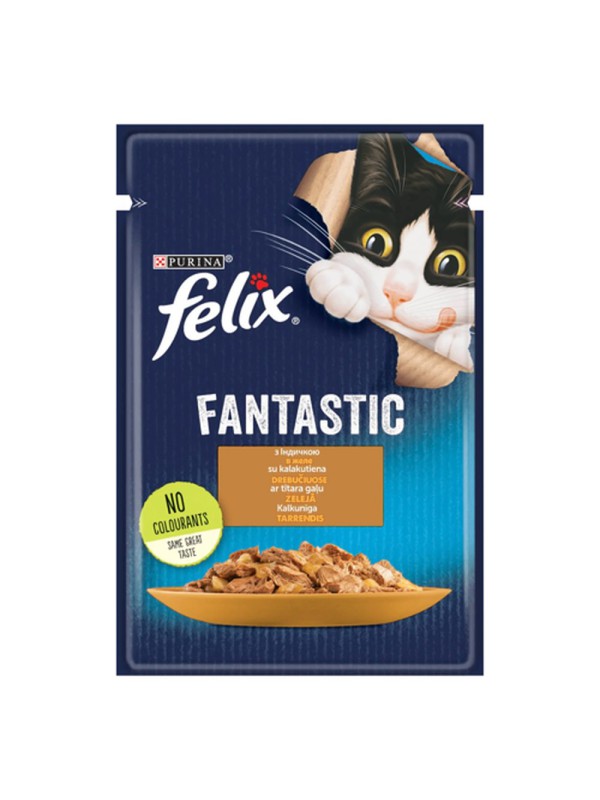Felix Fantastic Turkey 26*85 г влажный корм для кошек с индейкой