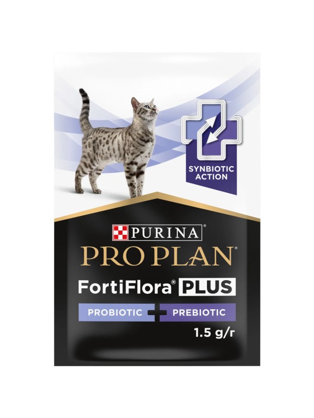 Purina Veterinary Diets FortiFlora Plus Cat 30х1г пробиотик с пребиотиком для кошек и котят