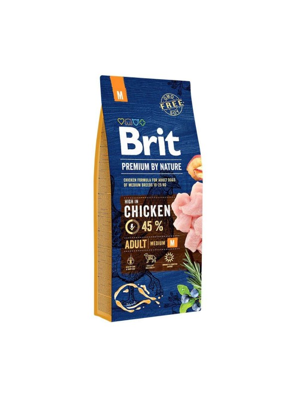 Brit Premium Adult Medium M для собак з куркою 3 кг
