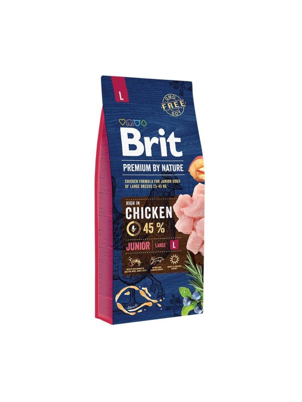 Brit Premium Junior Large L для щенков крупных пород с курицей 3 кг