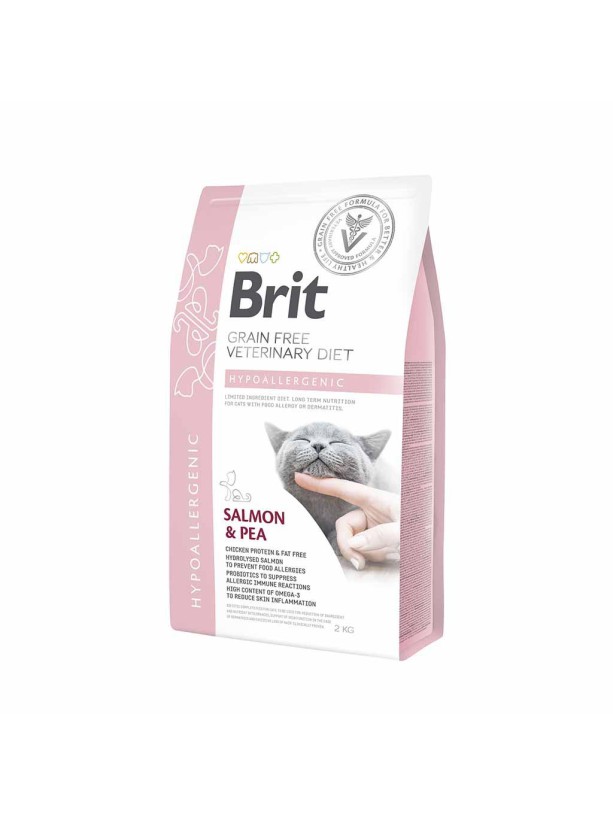 Brit Veterinary Diet Cat Hypoallergenic для котів з лососем 400 г