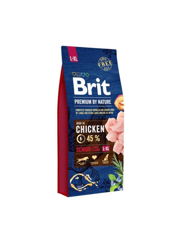 Brit Premium Senior L+XL для собак з куркою 3 кг