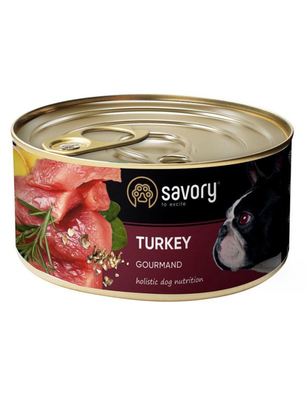 Savory Dog Gourmand Turkey для собак с индейкой 200 г