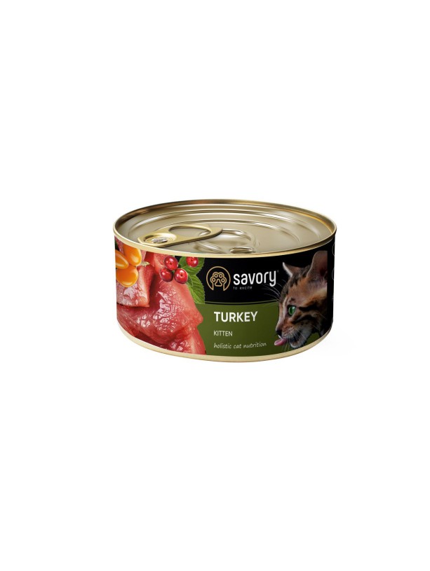 Savory Kitten Turkey для котят с индейкой 200 г
