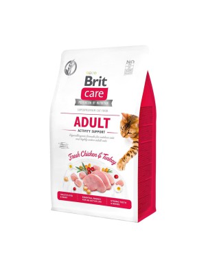 Brit Care GF Activity Support для кошек с курицей 2 кг