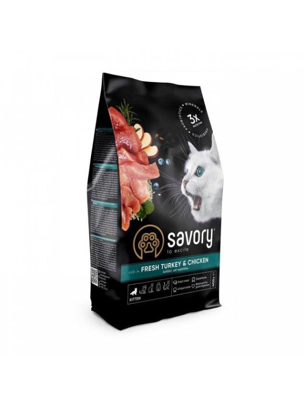 Savory Kitten Chicken With Turkey для кошенят з індичкою 400 г