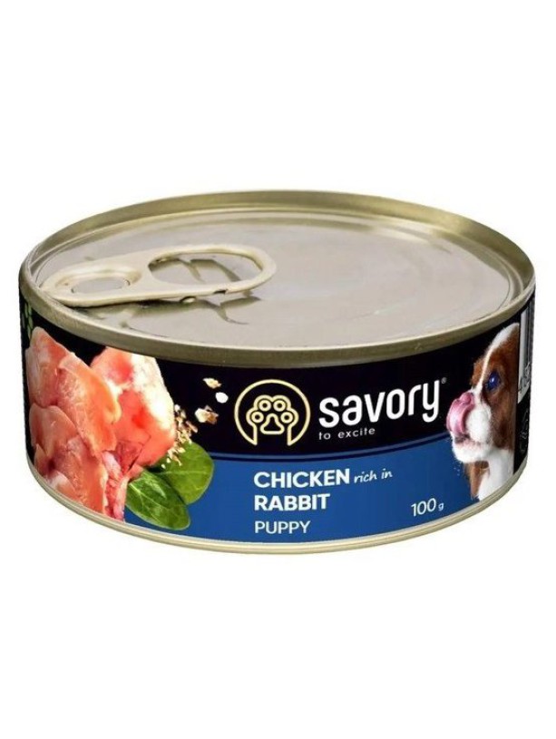 Savory Dog All breeds Puppy Chicken для щенков с курицей 100 г
