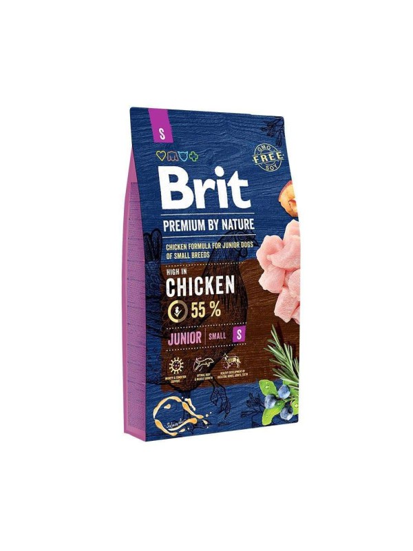 Brit Premium Junior S Small для собак з куркою 3 кг