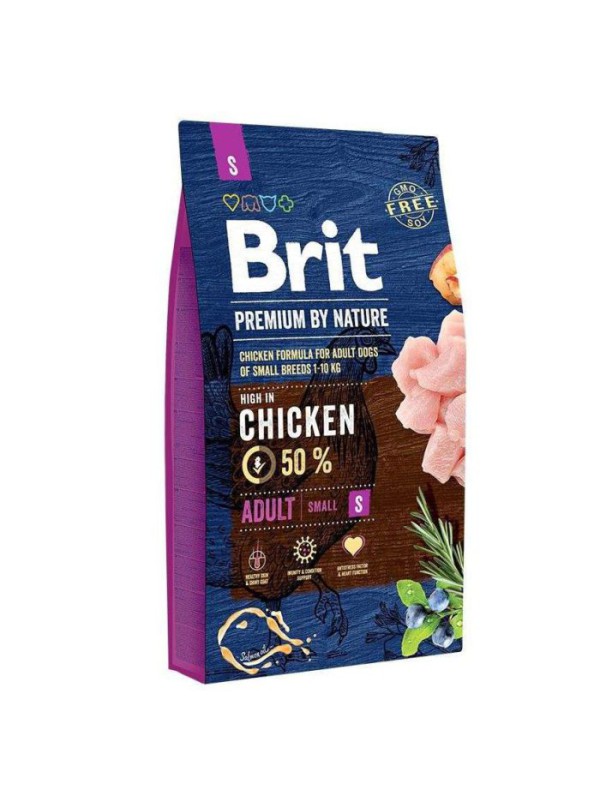 Brit Premium Dog Adult Small S 8 кг для собак дрібних порід з куркою