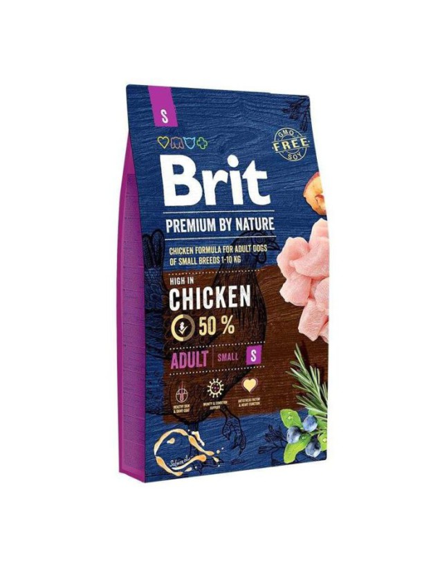 Brit Premium Dog Adult Small S 8 кг для собак мелких пород c курицей