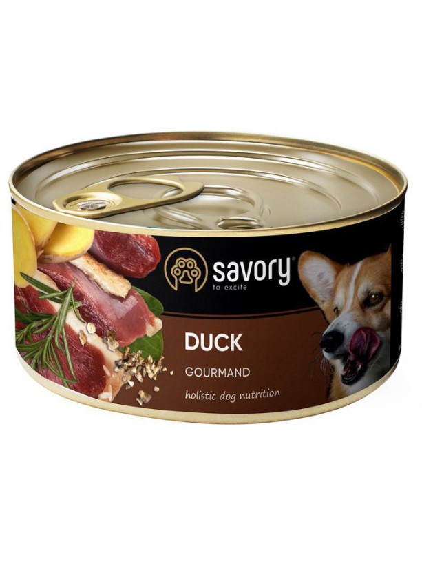 Savory Dog Gourmand Duck для собак с уткой 400 г