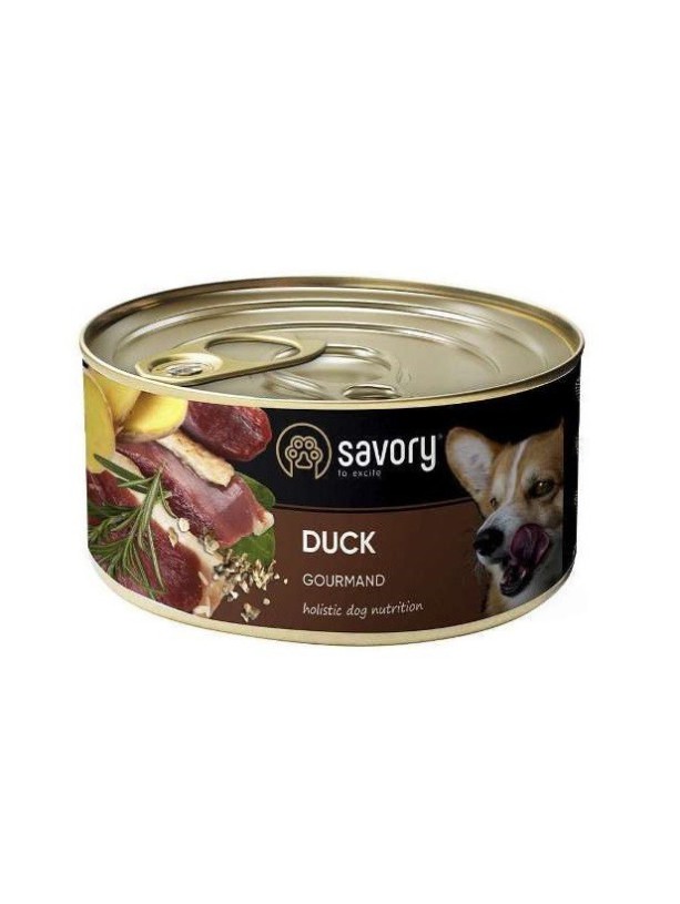 Savory Dog Gourmand Duck для собак с уткой 400 г