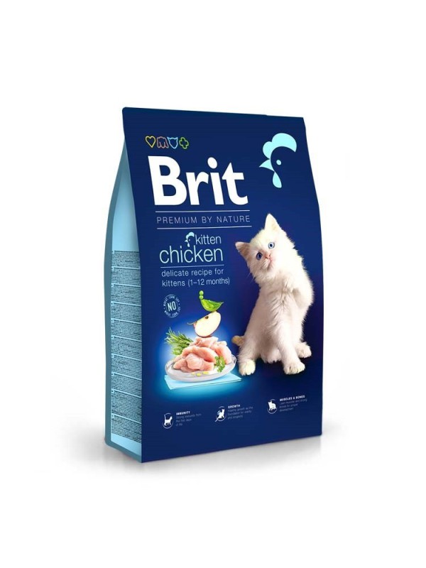 Brit Premium Kitten Chicken 8 кг сухий корм для кошенят з куркою