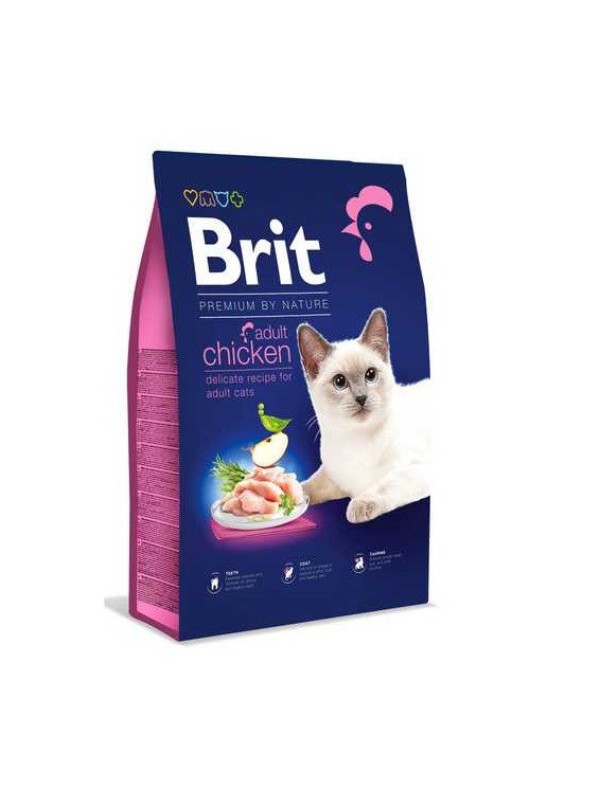 Brit Premium Adult Chicken для котів з куркою 800 г