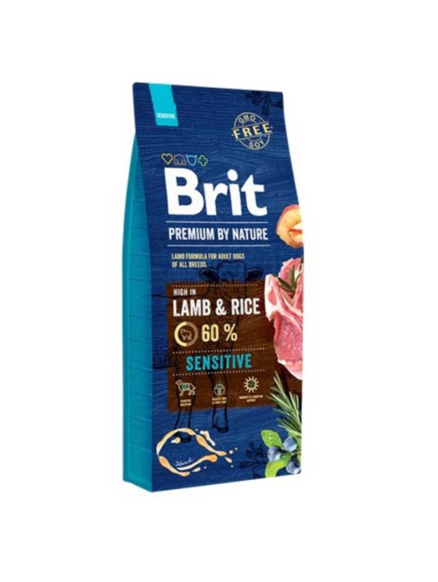 Brit Premium Sensitive Lamb 3 кг сухой корм для собак с чувствительным пищеварением с ягненком