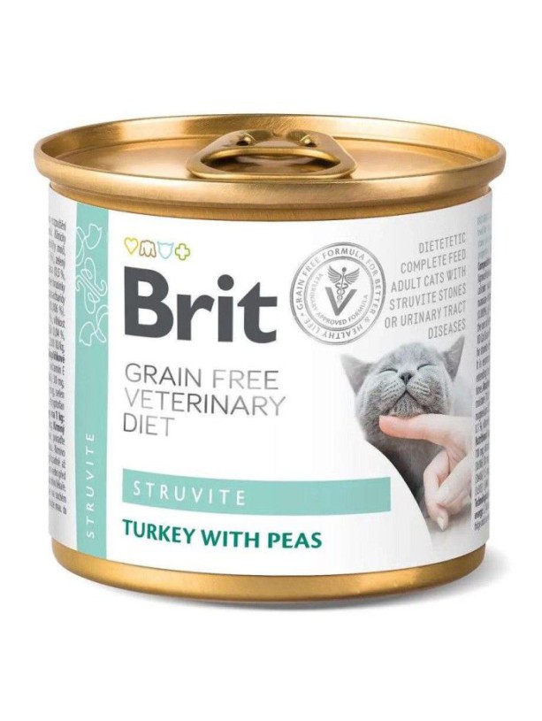 Brit Veterinary Diet Struvite Cat Cans 200 г влажный корм для кошек