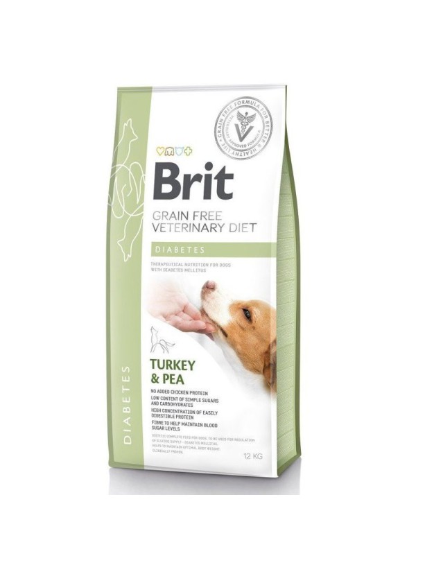 Brit Veterinary Diet Dog Diabetes 12 кг сухой корм для собак с сахарным диабетом