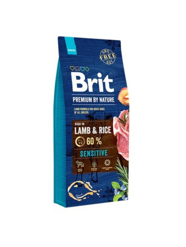 Brit Premium Dog Sensitive Lamb 15 кг для собак с чувствительным пищеварением с ягненком