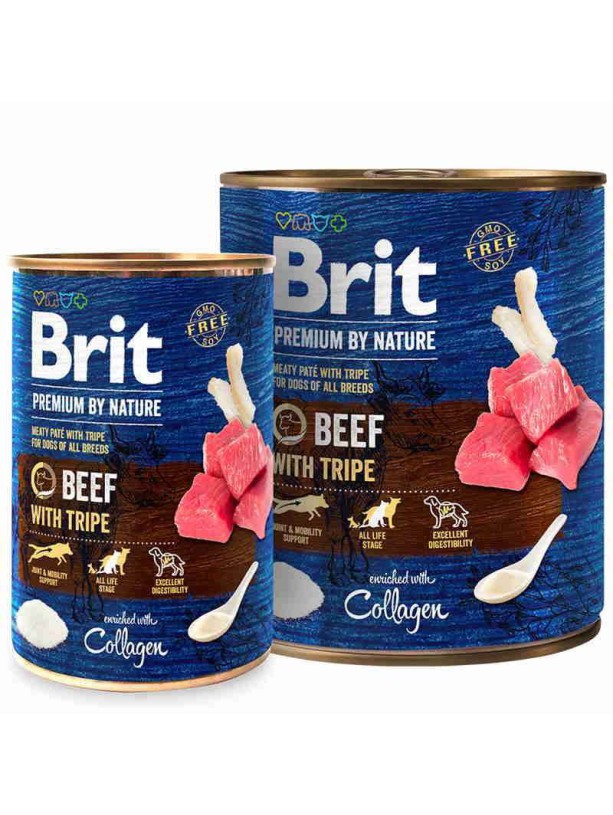 Brit Premium by Nature Beef с говядиной и рубцом для собак 400 г