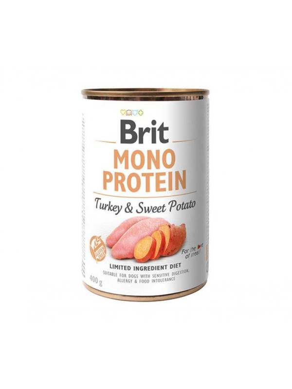 Brit Mono Protein Dog з індичкою та солодкою картоплею 400 г