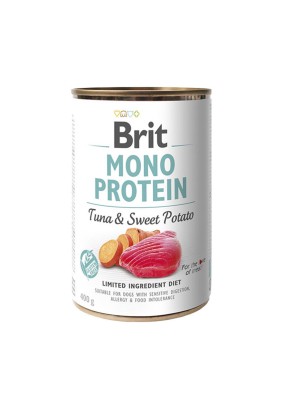 Brit Mono Protein Dog с тунцом и сладким картофелем 400 г